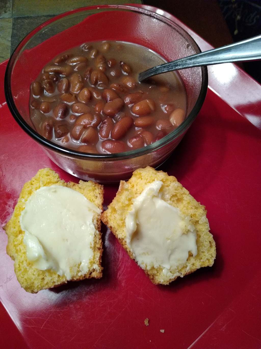 Don’t Blame God; Plus, a Recipe For Brown Beans and Ham With Cornbread Cheese Muffins