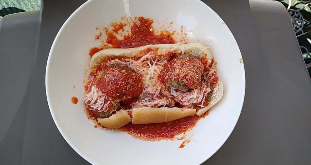 Homemade Meatball Sandwich